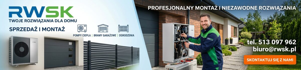 Pompy ciepła, Bramy, ogrodzenia | Sprzedaż i Montaż